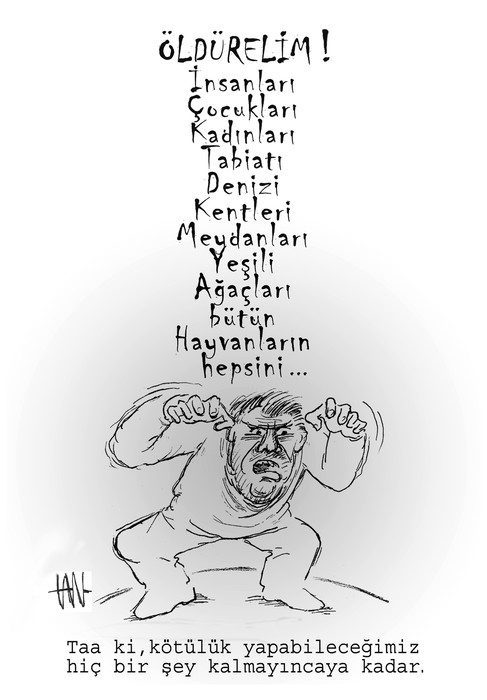 Suratkeş Tan Oralyñ karikaturalary